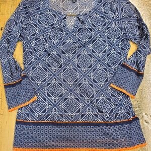 #042 The Limited XS Sheer 3/4 sleeve top